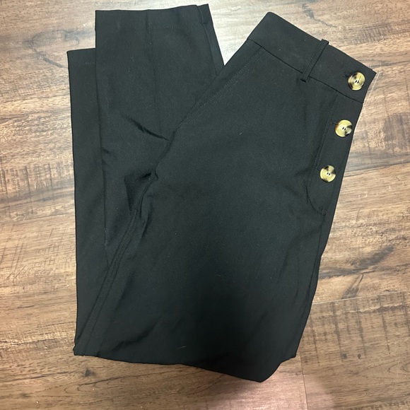 Zara Black Paper Bag High Waisted Pants - Picture 2 of 3